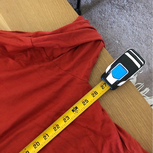 Madewell|Plus size burnt orange/rust color lightweight Crewneck sweater top•2X - Picture 9 of 11